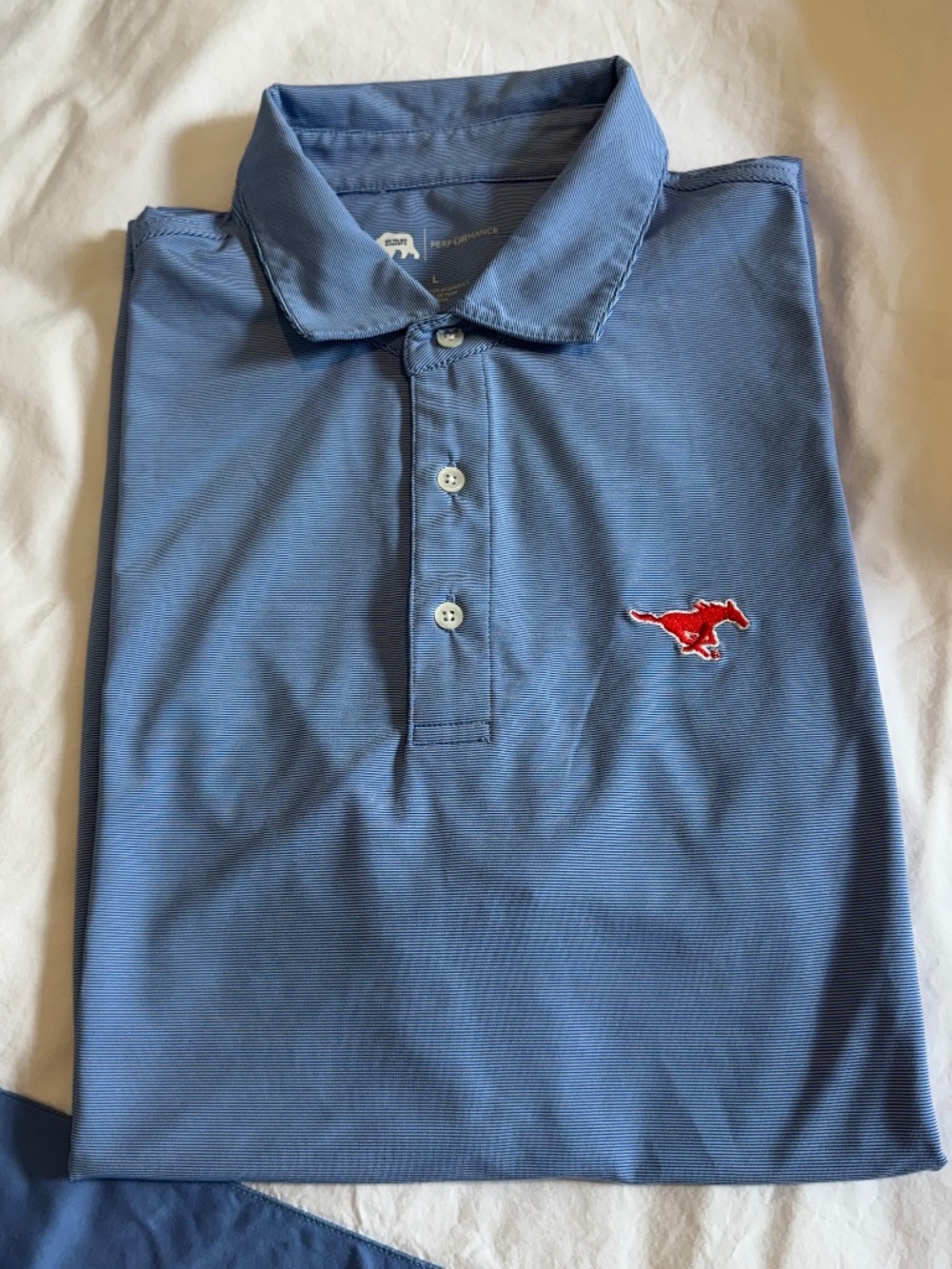 Onward Reserve SMU Southern Methodist University Men's Polo Shirt Sz L